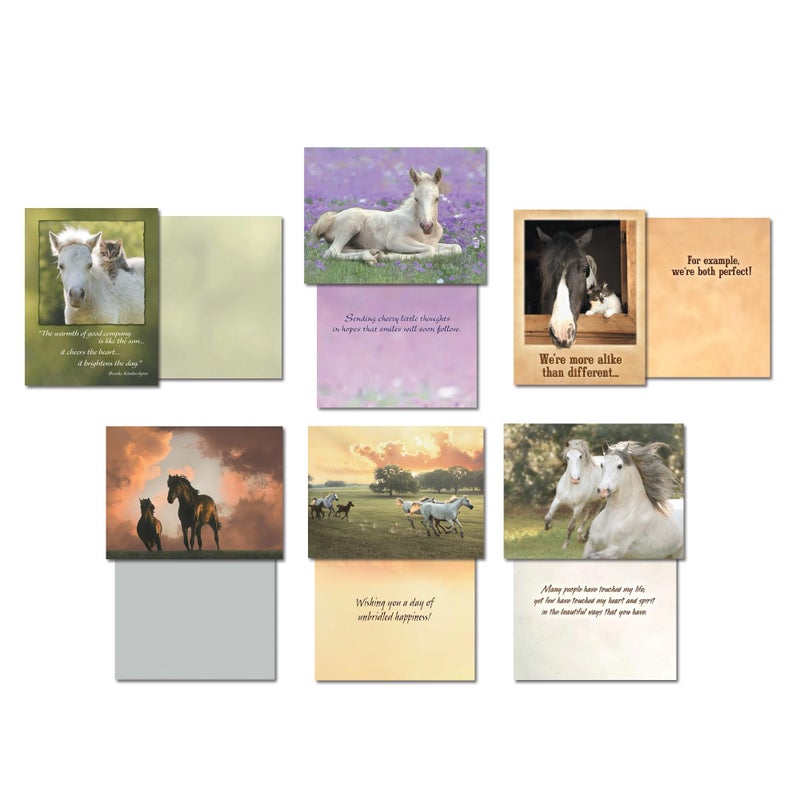 Leanin' Tree Horse Country - Made in USA - 20 Assorted Cards with Envelopes All Occasion, Greeting Cards Assortment Box - Includes Birthday, Blank Notecards with Envelope, Thank You, Sympathy and More - Image 3